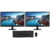 Legend PC - Business Dual Monitors, Keyboard and Mouse Pack